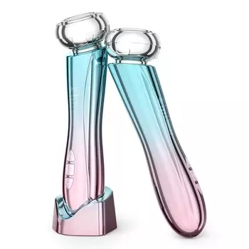 Аппарат для красоты лица EMS Lift up RF горячий и холодный аппарат для красоты лица Ионная экстракция Введение ионов Многофункциональный аппарат для красоты 10 функций в розовый