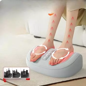 Аппарат для массажа ног, Массажер для ног, Домашний разминатель, Икры, Подошвы для ног, Аппарат для массажа ног, Косметический аппарат для ног с подогревом Medium gauge adapter