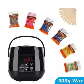 Аппарат для нагрева воска для удаления волос с набором восковых бобов 500 мл нагреватель воска-плавителя для депиляции эпилятор нагреватель парафина для депиляции