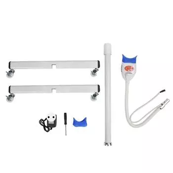 Аппарат для отбеливания зубов с подвижными колесами, 3-цветная лампа для отбеливания зубов, вилка европейского стандарта 110240 В EU Plug