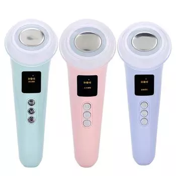 Аппарат для подтяжки кожи лица, глубокой очистки, фототерапии, омоложения кожи Light Green