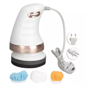 Аппарат для скульптурирования тела, массажер от целлюлита с губкой, 3 тканевых чехла, регулируемый ручной массажер от целлюлита EU Plug 220V