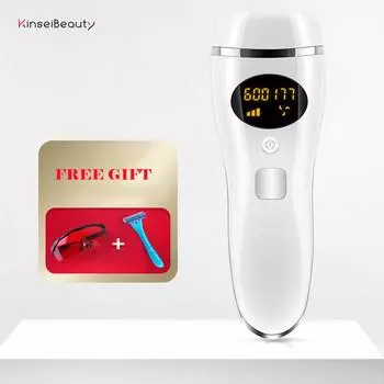 Аппарат для удаления волос IPL, лазерный депилятор, фотонное устройство для удаления волос, постоянный триммер для бикини, лазерный эпилятор для лица для женщин белый