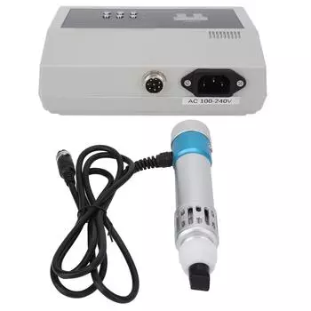 Аппарат для ударно-волновой терапии ED Экстракорпоральный массажер для ударно-волновой терапии, 100240 В, синий и серебристый UK Plug