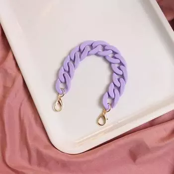 Аппаратные аксессуары «сделай сам», ремешок-цепочка ярких цветов, устойчивая к падению цепочка, украшение для мобильного телефона 23*2CM темно-фиолетового