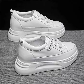 Внешний вид увеличивает 35-36 Ретро обувь Плоские бежевые ботинки Женские кроссовки Предложения Спортивная обувь Tenia Snaeaker Pas Cher 4.5