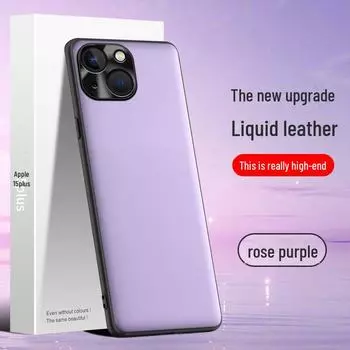 Apple 15Plus Liquid Leather Phone Case: Anti-Fall, Anti-Fouling Protective Cover. Ships in One Piece. Apple 15plus