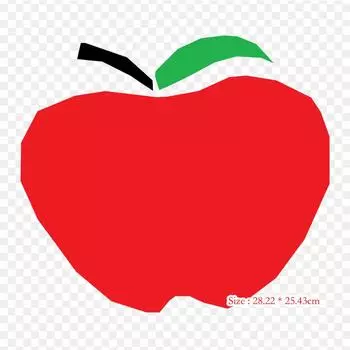 Apple Acceleration Gravity Iron on Heat Transfer Printing Виниловые нашивки, наклейки для одежды, аппликации «сделай сам», моющиеся нашивки