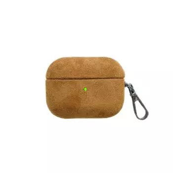 Apple Fancy Беспроводной Bluetooth Минималистичный Однотонный Фланель AirPods 4 Brown [suede]]
