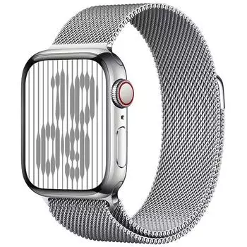 Apple Watch Band Iwatch8 New Arrival S9ultra Milan Nice Apples7 Metal Magnetic Steel Belt S10 Official Milano Silver 49mm [for ultra]]