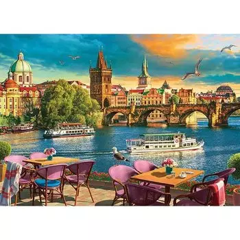 APPLEONE 500 Piece Jigsaw Puzzle The Investigations of Moldau Prague x - - (38 53cm)