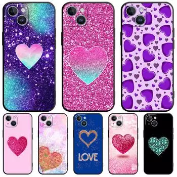 Applicable IPhone16 Mobile Phone Case New Couple Love Mobile Phone Case Heart Phone Case iPhone13
