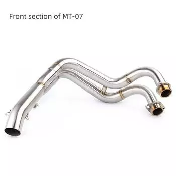 Applicable Motorcycle Restoration Mt07 Front Section Exhaust Pipe Modification Restoration Fz07 Rotary Straight Exhaust Pipe MT07 stainless steel front section