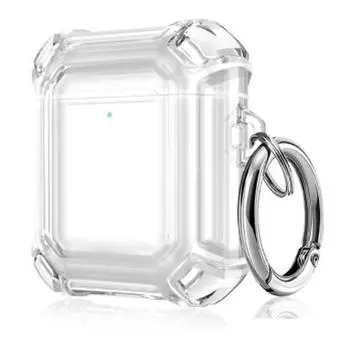 Applicable to AirPods 1/2/3/Pro/Pro2 Protective Case Apple Earphone Case Transparent Two-Color TPU Hard Frame Case Drop-Resistant Cover airpods pro2 1