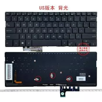 Applicable to Asus ASUS U3100u Ux331 Ux331un Ux331ua/UAL/FAL Ux331fn Keyboard UX331 UX331UN UX331FN [New/with backlight]]