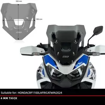 Applicable to Crf1100l Africa Twin ADV Italy WRs Windshield Restoration Heightened Non-Double 24 350mm deep smoked 24 New arrival plate(HO071FS)