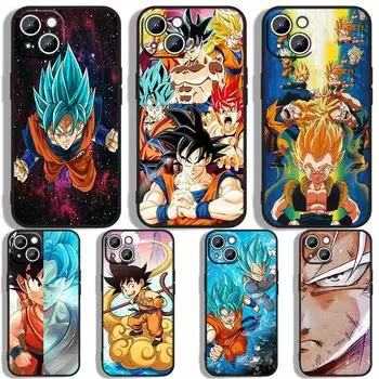 Applicable To IPhone16 Mobile Phone Case New Cartoon Animation Dragon Ball Saiyan Mobile Phone Case iPhone13