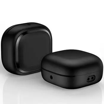 Applicable to Samsung Earphone Case Galaxy Buds 2 Pro Protective Case Buds Fe Protective Case Drop-Proof Simple Pure Color Buds Live Protective Case Buds Pro Black