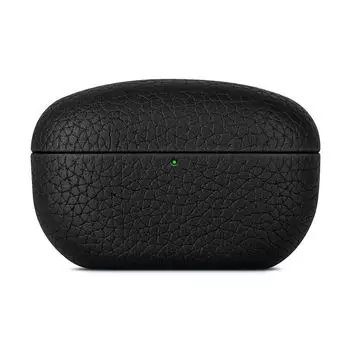 Applicable to Sony Sony WF-1000xm5 Leather Protective Case Cowhide Wireless Bluetooth All-Inclusive Earphone Case Portable Sony Sony WF-1000xm5 Black(Litchi grain)