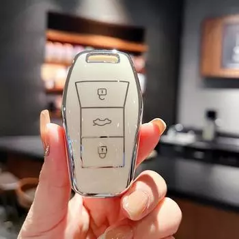 Applicable to Volkswagen Sihao key set, female love running e50x Yao x8 Jianghuai Volkswagen qx car key bag, cute shell ring.