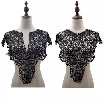 Аппликация из кружевной ткани, шитье, ремесленные украшения, отделка, воротник «сделай сам», шейный воротник 2#Back collar