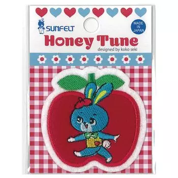 Аппликация Sunfelt Retro, аппликация Honey Tune Mimi, высота 54 мм x ширина 54 мм, термоприклеиваемая HTA-1
