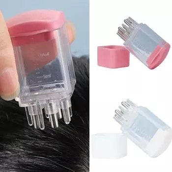 Аппликатор для кожи головы, расческа, аппликатор для волос, шариковый аппликатор для корней, бутылочка-массажер для кожи головы, аппликатор для роста волос белый