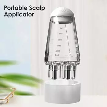 Аппликатор для кожи головы, средство для роста и укладки волос, расческа с шестигранной головкой, роликовый массажный шарик, массажные инструменты для релаксации белый