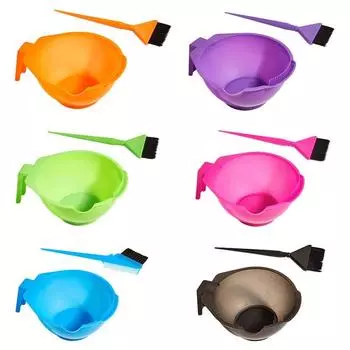 Аппликатор для краски для волос Миска для краски для волос Инструмент для окрашивания волос Кисть для окрашивания волос Набор для окрашивания волос розы красного