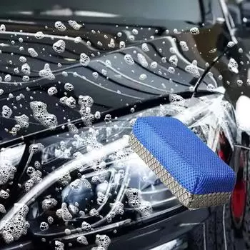 Аппликатор для полировки автомобиля воском, губка, легкоочищаемая, полировальная губка из микрофибры, универсальный моющийся многоразовый инструмент для мытья One Size серый