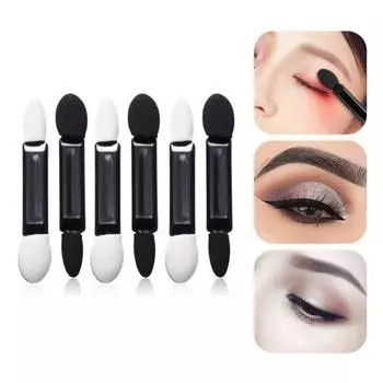 Аппликатор для теней для век, 100 шт./упак., простой в использовании, удобный, одноразовый двусторонний аппликатор для эмульсии, для женщин 100pcs