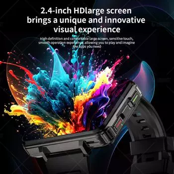 APPLLP 5 MAX 4G Smart Watch WiFi GPS BT5.0 Smartwatch 2.4-дюймовый сенсорный экран Поддержка Nano SIM-карты 4+64