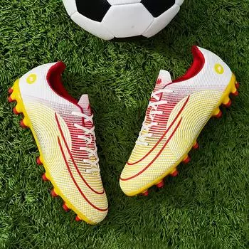 Approved new football shoes men s TF broken nails artificial turf training shoes, sports shoes AG long nails, youth and students sports shoes 33