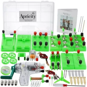 Apricity Electric Circuit Набор для электрических экспериментов, 14 типов экспериментов для улучшения понимания, В комплект входит руководство, Маленькие лампочки, Серия,