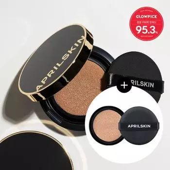 April Skin Magic Snow Cushion Black 3.0,корейская косметика, КПОП No. 21 Light Beige