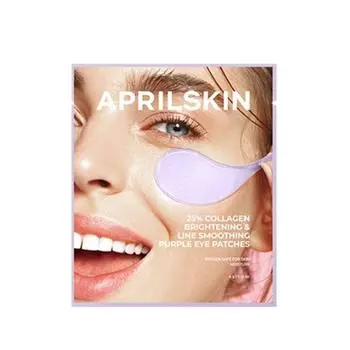 APRILSKIN 25% коллагеновые осветляющие и разглаживающие патчи для фиолетовых глаз 4g