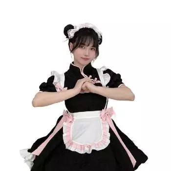 Apron Classic Lolita Dress Maid Costume Game Characters Cosplay Halloween Party M