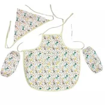 Apron Triangle Sling Arm Cover 3 Piece Set Kojika White For 90cm 120cm S20405407ONE SIZE S204054 Kojika ONE [Shelly Mimi] Children s -