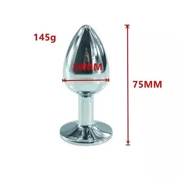 APSS05-S Металлическая нержавеющая сталь Малый размер Анальная пробка унисекс Анальное расширение Бусины Съемник Товары для взрослых Long75mm