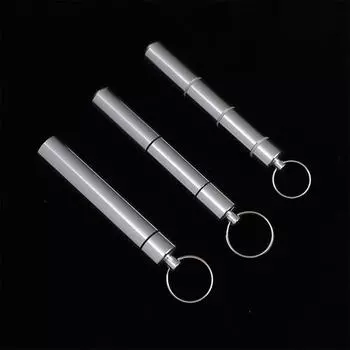 Аптечка для здравоохранения, водонепроницаемый алюминиевый чехол для таблеток, держатель для бутылок, контейнер для лекарств для путешествий, кемпинга, контейнер, брелок S