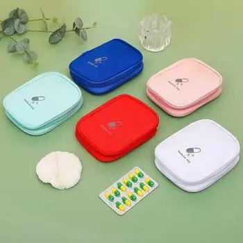 Аптечка первой помощи для путешествий, дома, кемпинга, портативная мини-аптечка, сумки для хранения таблеток, наборы для выживания в чрезвычайных ситуациях красный