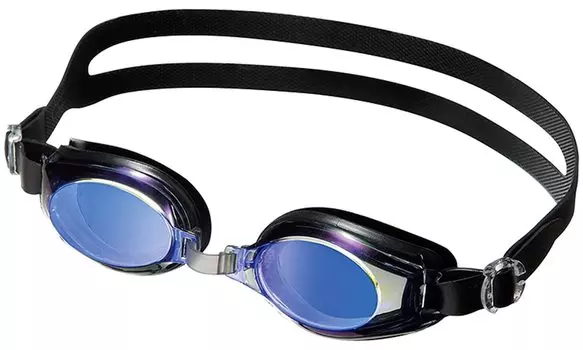 AQA плавательные очки для плавания Water Runner FIT Kids Mirror Mirror KM1636 Smoke/Blue (0200)
