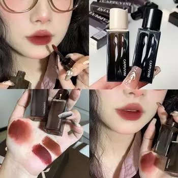 Aqua Amber Lip Glaze, бархатная матовая, стойкая, нелипкая, отбеливающая помада.