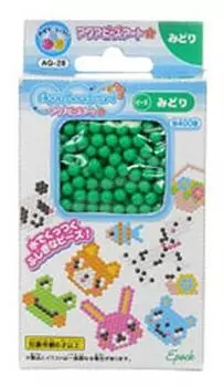 Aqua beads art green