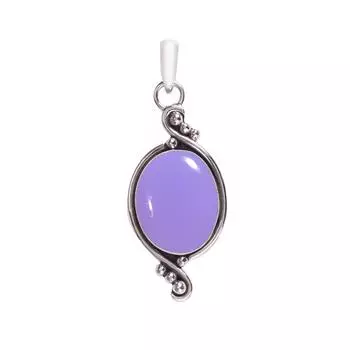 Aqua Chalcedony - Brazil 925 Sterling Silver Pendant V7710, Blue Pendant, Oval Pendant, Valentin s Day Gift, Gift For Her, Birthday Gift, Handmade Jew