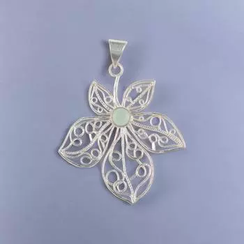 Aqua Chalcedony Gemstone 925 Sterling Silver Jewelry Artisan Pendant 2.29 Gift CP-19-16