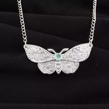 Aqua Chalcedony Gemstone 925 Sterling Silver Jewelry Designer Pendant 0.7 Gift CP-35-19