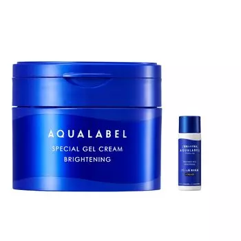 Aqua Label Special Gel Cream EX 90 г Основной блок гель Лечебное молочко Молочный лосьон в мини-формате Отбеливающий уход (подсветка) [Квази-лекарство] Все в одном +