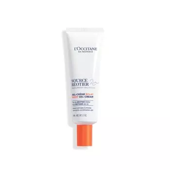 Aqua Leotier Glow Gel Cream 50 мл Крем-гель Освежающий летний блеск L OCCITANE оранжевый