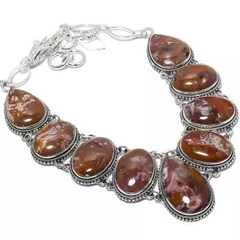 Aqua Nevada Gemstone Handmade 925 Silver Jewelry Necklace 18 JCN484-263